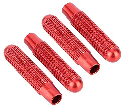 KSTE 4pcs Autotürschloss Pin Knob Abdeckung Fit for Mercedes Benz A B E CLA GLA GLC GLK-Klasse (rot)