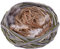 Dadeldo Home Nest Paperstraw Naturmaterial 16cm grau-Natur Osterdeko Frühlingsdeko Ostern