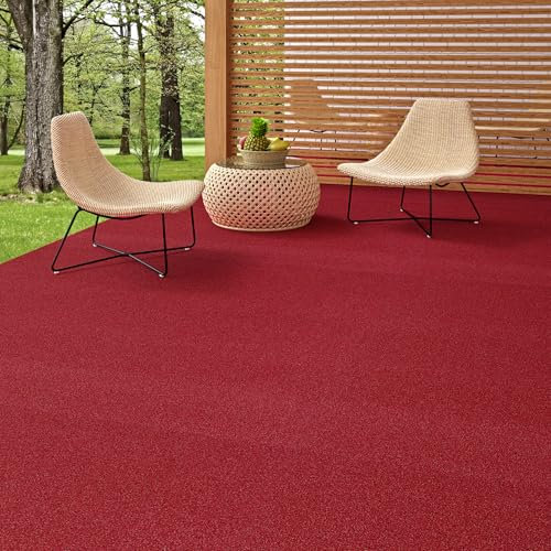 Snapstyle Miami - Gazon Artificiel Design de Luxe - Rouge - 10 Tailles