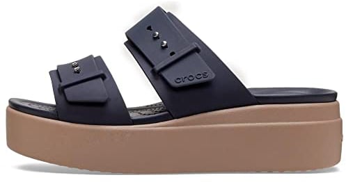 Crocs Brooklyn Buckle LowWdg DpNv Deep Navy