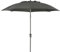Dehner Sonnenschirm Paros, Ø 250 cm, Höhe 246 cm, Aluminium/Polyester, dunkelgrau