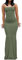 WINKEEY Sexy Maxi Robe Femme Robe Longue Moulante à Bretelles Robe d'été Slim Fit Casual Soirée Cocktail, Vert L