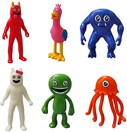 6PCS Horror Mini Figuren Set, Horror Figuren,Kuchendekoration, Autodekoration, Anime Modell Statue, Ornamente, Heimdekoration für Mädchen Geschenk