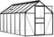 Kavolet Gewächshaus, UV-beständig Garten Treibhaus, Tomatenhaus Frühbeet Pflanzenhaus Gewächshaus für Garten 7,03 m² 190 x 370 x 125/195 cm Anthrazit Aluminium Polycarbonat