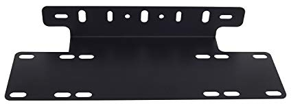 RIGIDON 15 Inch Universal Number Plate Holder for Car Trucks Tractors Front Bumper Bull Bar for LED Work Light Bar Headlight Driving Light Black