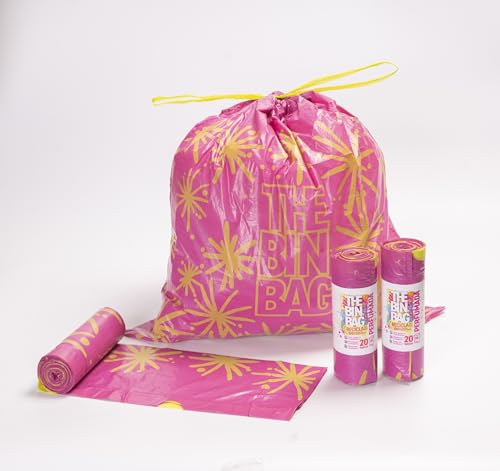 El Carmen The Bin Bag - Bolsa de basura perfumada - Gran resistencia - Mayor comodidad – 1 caja con 18 rollos (20 bolsas/rollo) - Bolsas recicladas y reciclables - Comprometidos con el medio ambiente