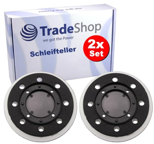 2x Trade-Shop Klett Schleifteller Stützteller 125mm kompatibel mit Festool ST-STF 125/8-M4-J W-HT, 492280 / Exzenterschleifer Ersatzteil