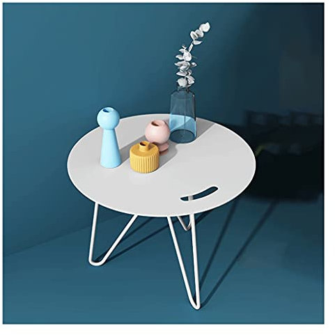 GLMGBP Couchtisch Beistelltisch, Schmiedeeisen Teetisch Home Sofa Couchtisch Schlafzimmer Wohnzimmer Eckkaffee Beistelltisch Nachttisch Beistelltisch Orange Beistelltisch (Farbe: B)