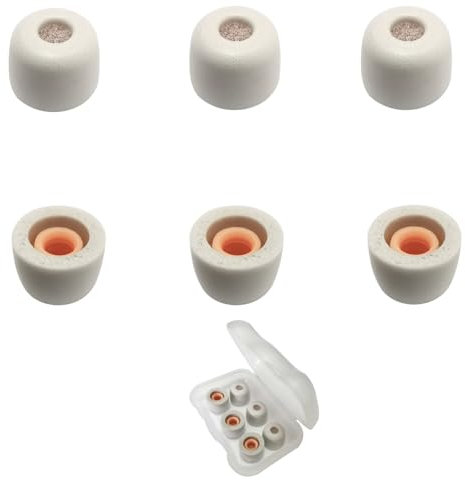 Small Foam Ear Tips Replacement Earbuds Tips Filter Screen Small Earbuds Tips for in Ear Earbuds, Gray 3 Pairs