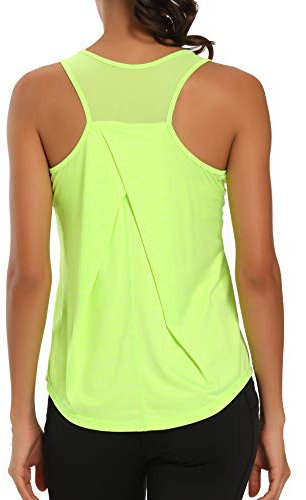 Dawnrole Damen Sport Tank Top Ärmelloses Leichte Fitness Top Yoga Oberteile