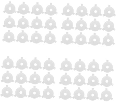 PRETYZOOM 80 Stk Lampenschirm-umbauschnalle Lampenschirm-adapterring Lampenschirmbeschläge Lampenzubehör Lampenfassung Adapter Steckdosenadapter Pendelleuchte Lampensockel Weiß Plastik
