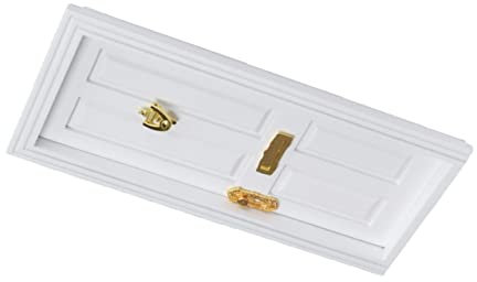 ORFOFE 1pièce Porte Miniature Cases Décoration pour Maisons De Poupées Et Féeriques Accessoire Naturel