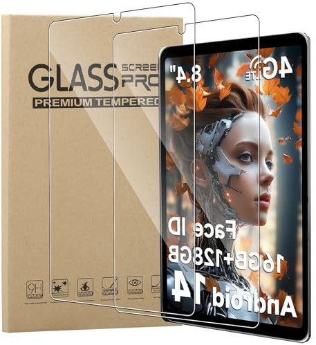 MEMELOKA Schutzfolie für ALLDOCUBE iPlay 60 Mini Pro/iPlay 70 Mini Pro/iPlay 60 mini Turbo 8.4 Zoll, 2 Stück 9H Härte Anti-Kratzen Gehärtetes Glas Displayschutz