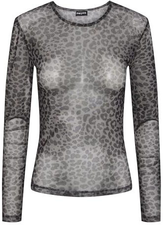 PIECES Female Oberteil mit Langen Ärmeln PCNINNI MESH | Long Sleeved Top