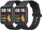 YLK Cinturino per Redmi Watch 2 Lite/Xiaomi Mi Watch 2 Lite, Cinturino di Ricambio Sportivo per Uomo e Donna (Nero+Nero)