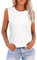 Gyabnw Ärmellose Tank Top Damen Sexy T Shirt Sommer Basic Top Rundhals Oberteile