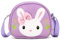XIABYAYU Handtasche Mädchen, Mädchen Umhängetasche, Handtasche Kinder, Kleine Umhängetasche, Lila Tasche Mädchen, Kaninchen Tasche für Geburtstag Ostern