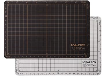 WUTA Auto-riparante tappetino da taglio, tappetino artigianale bifacciale antitaglio, tappetino artigianale in pelle professionale A5 (22 * 15 cm)