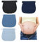4 Pièces Extension de Taille pour Pantalon, Extension de Bouton pour Femmes Enceintes, Extension de Taille pour Pantalon (Noir, Bleu, Bleu Clair, Bleu Foncé)