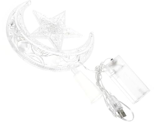 Puntale Natalizio Illuminato LED Decorazione per Forma Stella e Leggero e Compatto per Interni Ed Esterni per Festeggiamenti Natale e Decorazioni Festive