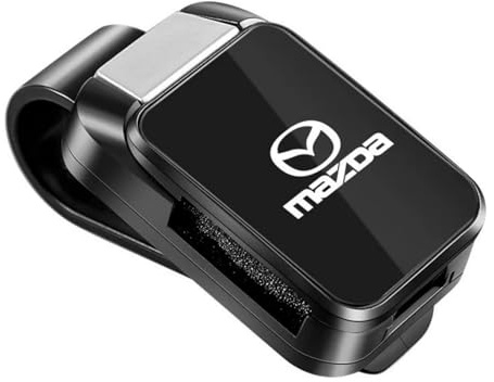 SLLGSDM Sonnenbrillenhalter Auto für Mazda CX-60 2022 2023 2024 2025, Auto Visier Zubehör magnetische Brillenhalterung, Auto zubehör,Black