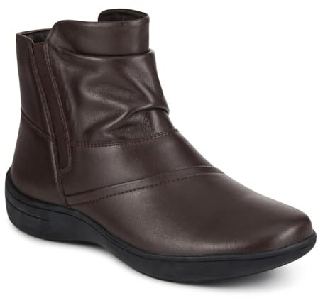Pavers Womens Wide Fit Leather Ankle Boots | Autumn Winter Collection | Boot | Block
