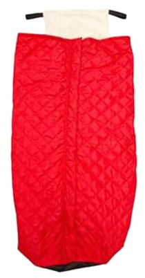 Milageto Rollstuhl Fußsack, Winter Schlupfsack, Warm Gefütterter Schlupfsack für Rollstuhlfahrer, Thermo-Schlupfsack, Kniedecke Universelle für Rollstuhl, Rot verdickt