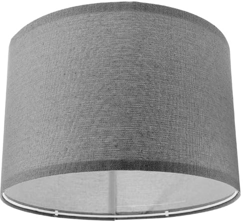 Leinen Lampenschirm in Trommelform für Tisch und Stehlampen