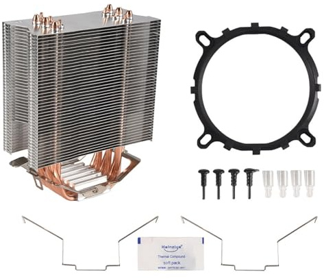 Disttocate Fanless CPU Cooler 12Cm Fan 6 Copper Heatpipes Fanless Cooling Radiator for LGA 1150/1151/1155/1156/775