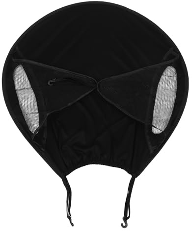 GOOHOCHY Auvent Anti-uv pour Poussette Bébé en Tissu Noir Léger et Flexible, Protection Solaire pour Poussette en Extérieur