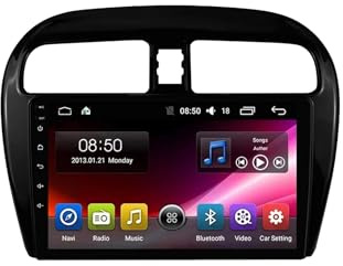 Auto Doppel Din Auto-Navigation für Mitsubishi Mirage Space Star 2012-2023 mit Bluetooth Fm Radio, Mirror Link, USB, Aux, WiFi mit Bluetooth Mirror Link Am Radio, 4 Kern 1G+16G