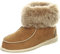 Lammfell Hausschuhe ZUGSPITZE Premium Fellschuhe aus 100% Merino Schaffell, Braun, 44 EU