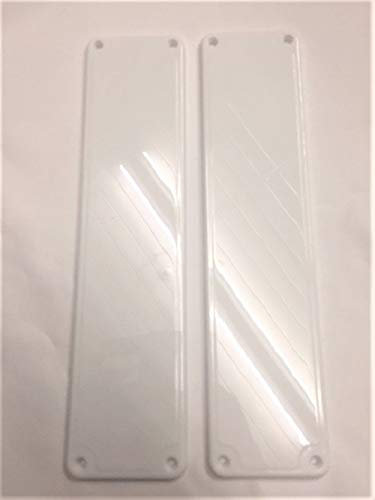 REMI TOOLS LTD 2 White Door Finger Push Plates.