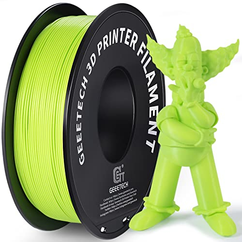 GEEETECH Filament PLA 1.75mm, 3D Drucker PLA Filament 1kg Spool (Apple Green)