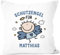 SpecialMe® Kissen-Bezug Schutzengel mit Namen Engel Glücksbringer Glückskissen personalisierte Geschenke Dekokissen weiß-blau Unisize