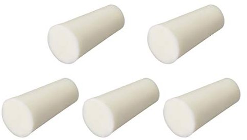 sourcing map Silikonstopfen Beige für Kolben-Reagenzglas Stopfen 8-12mm 5 Stück