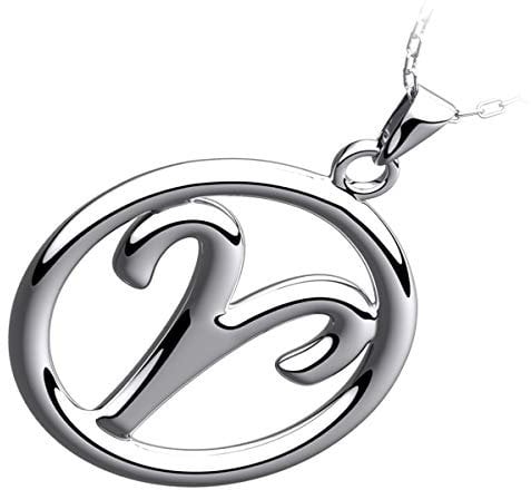 GWG Jewellery 925 Sterling Silver Ram Zodiac Sign Pendant Necklace in Gift Box for Women