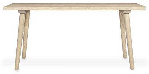 KOMMOD - LÄSSIGE FURNITURE Holzbank Xare, 47 x 100 x 34 cm, Sitzbank aus Massivholz, Designbank, Sitzbank ohne Lehne, Garderobenbank, Flurbank