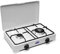 FORNELLO A GAS METANO VALVOLATO PARKER A 2 FUOCHI PER USO INTERNO - DOPPIA CORONA DA 3,5 KW 2002GPMS/C