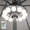 HONWELL LED Parasol Umbrella Lights, Outdoor Patio Umbrella Light, Battery Operated Cantilever Parasol Lights with 12 Warm White Bulb, Patio Tents Lighting Remote Control for Backyard, Camping Tents