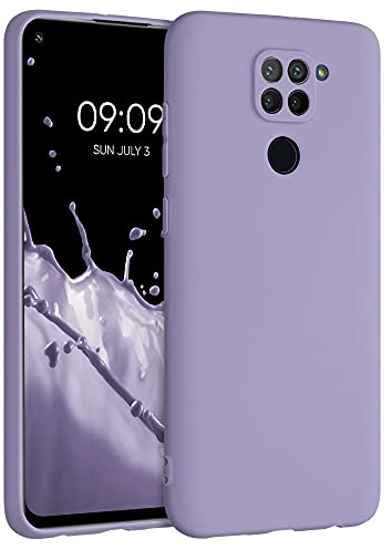 kwmobile Custodia Compatibile con Xiaomi Redmi Note 9 Cover - Back Case per Smartphone in Silicone TPU - Protezione Gommata - lavanda lilla