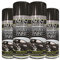 Classic Signature - 4 x Auto Extreme Black Matt Spray Paint 400ml Professional Quality, Perfect Finish for Cars, Bikes,Vans, Metal, Wood