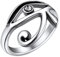 FaithHeart Edelstahl Herren Jungen Fingerring Größe 57 Horus Auge Bandring mit Strasssteine Vintage Herren Jungen Siegelring für Vater/Freund/Bruder