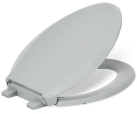 Kohler 4636-RL-95 Cachet READYLATCH Quiet Close Elongated Toilet SEAT, Grey, Ice Gray