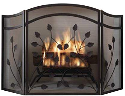 Spark Guard Kaminschutzgitter, solider, sicherheitssicherer Kaminzaun, freistehender 3-teiliger Kaminschutzgitter mit Metallgeflecht für die Sicherheit von Babys, Kindern und Haustieren Marriage