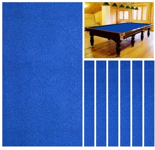 Billardtisch Filz, Billardtuch 7ft/8ft/9ft - Snooker Tischdecke Filz, Innensportspiel Tischdecke - 3 Farben (blau, rot, grün) - enthält 6 Seitenstreifen