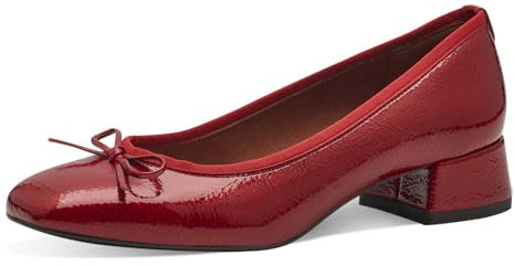 Tamaris Damen Pumps Blockabsatz Vegan; RED, EU 38