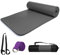 smallrun Esterilla Yoga Esterilla Pilates Antideslizante 10mm Alfombrilla de Yoga Esterilla Deporte Yoga Mat para Pilates Yoga Fitness 183x61cm (NBR NEGRO 10MM)
