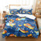 ZZTBQ Bettwäsche für Kinder 135x200 Kinderbettwäsche Bettbezug und Kissenbezug-Set Cartoon Flugzeug Einzelbettwäsche Set