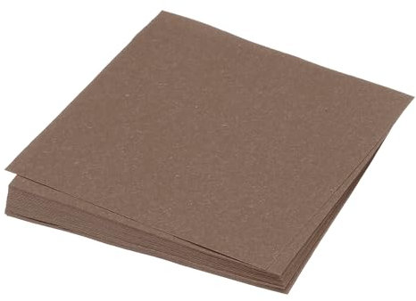 QUARKZMAN 50 Blatt Origami Papier, doppelseitiges Bastelpapier braun 13 x 13 cm Bastelpapier Set 70 g/m², Faltpapier Quadratisch für Erwachsene, DIY, Schul-Kunsthandwerksprojekte